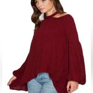 Free People Shoulder Cut Out Blouse/Dress size M